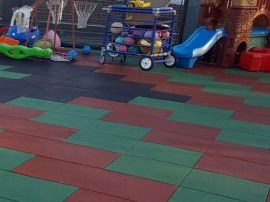 PREFABRICATED RUBBER PLAYGROUND TILES